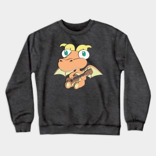 Ukulele Playing Dragon Crewneck Sweatshirt